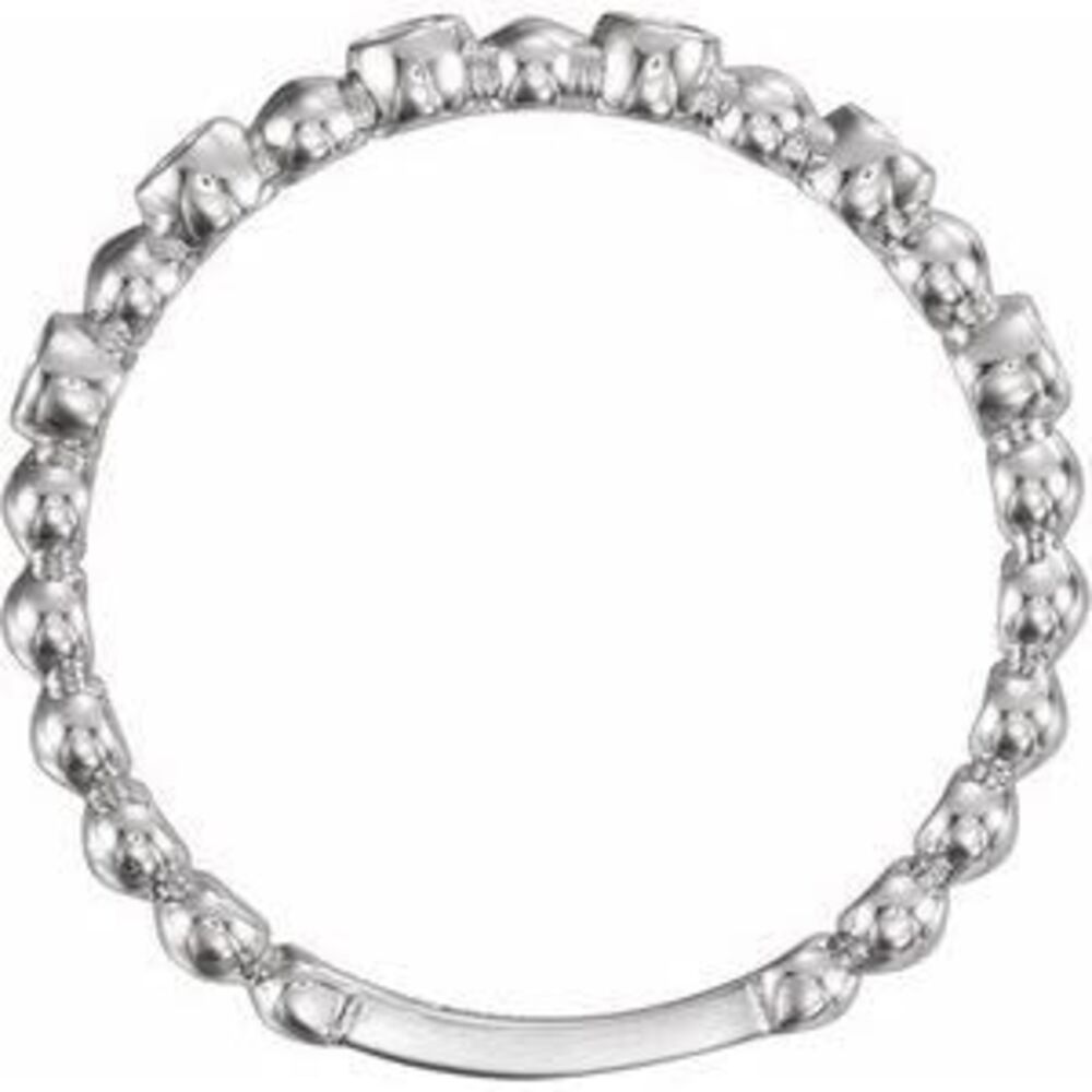 Sterling Silver 1.75 Mm Round Stackable Bead Ring - image 4